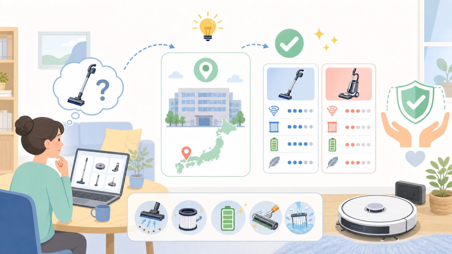 VERSOSはどこの国の会社？気になる疑問をすっきり解消を表すイラスト
