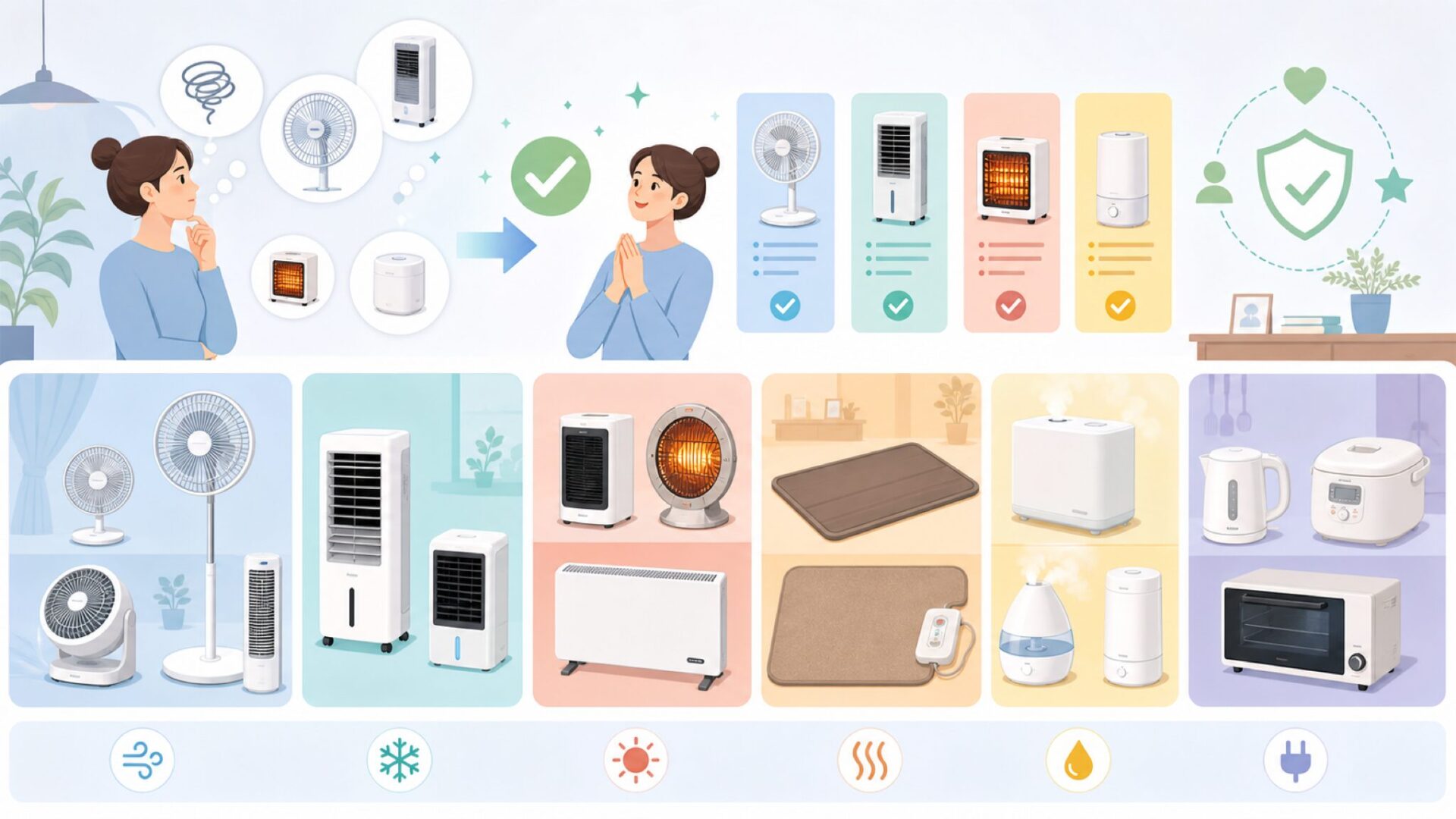 TEKNOSが得意とする製品カテゴリを表すイラスト