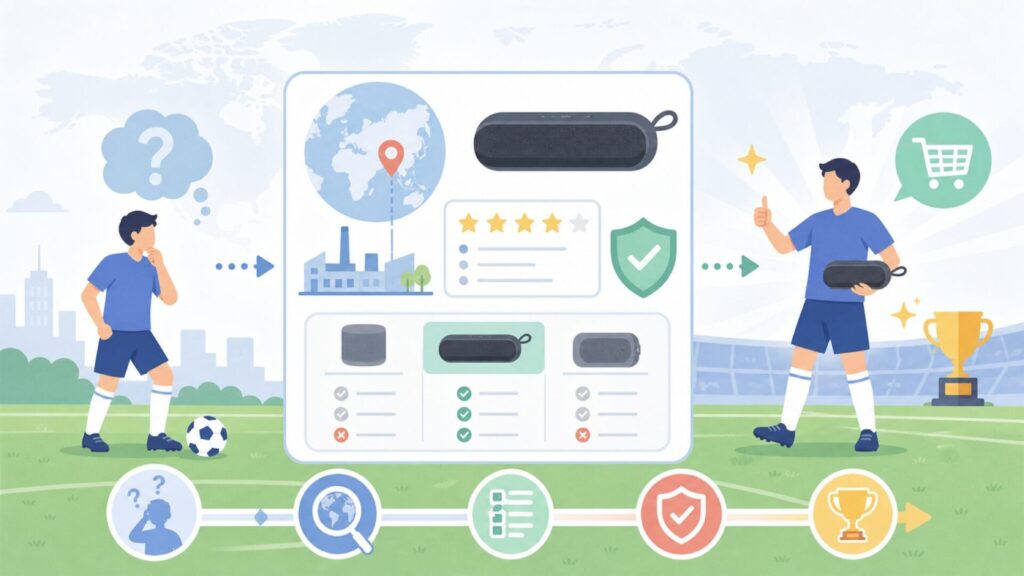 Tronsmartどこの国のメーカー？中国・深圳発ブランドの正体と信頼性を徹底解説の要点を表すイラス