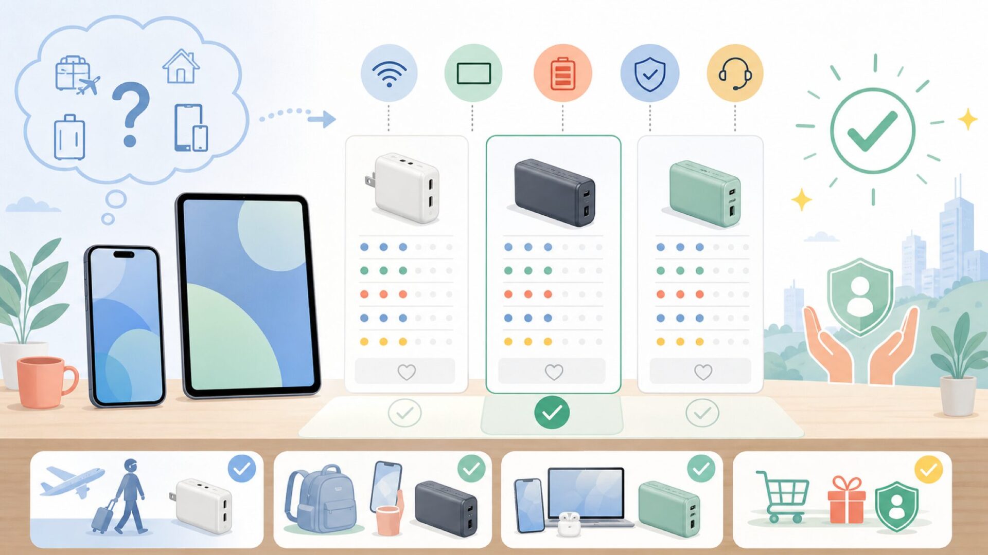Shenzhen Cager製品の選び方を表すイラスト