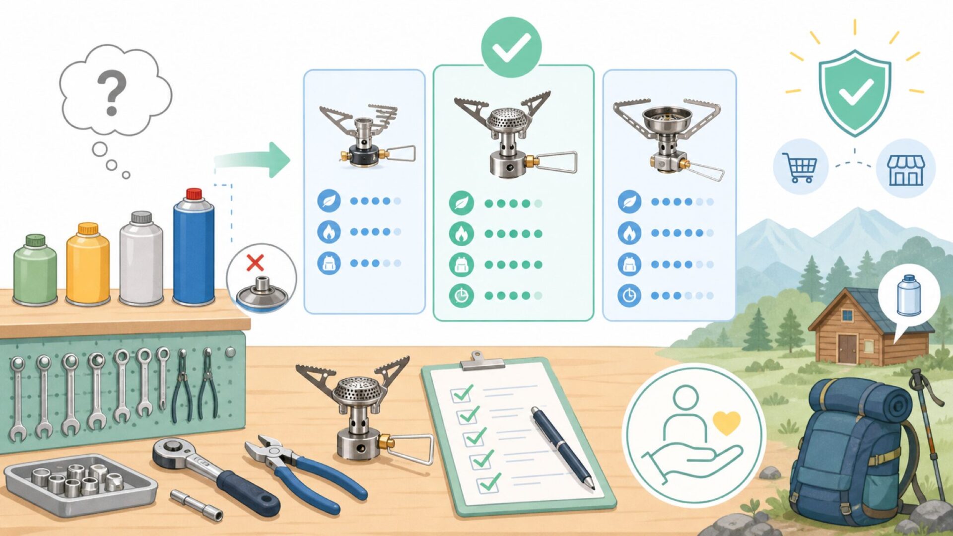 BRS-3000Tの選び方と購入ガイドを表すイラスト