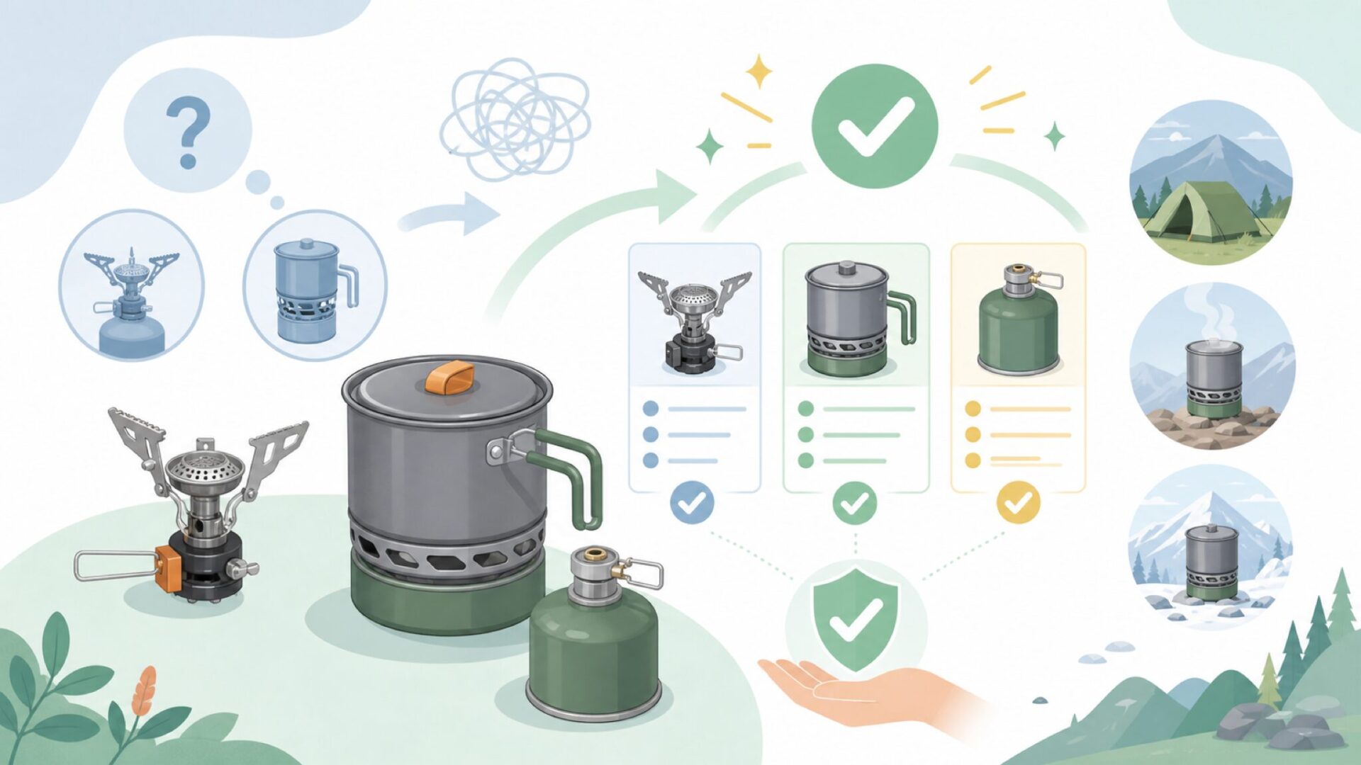 Fire-Mapleの代表製品と選び方を表すイラスト