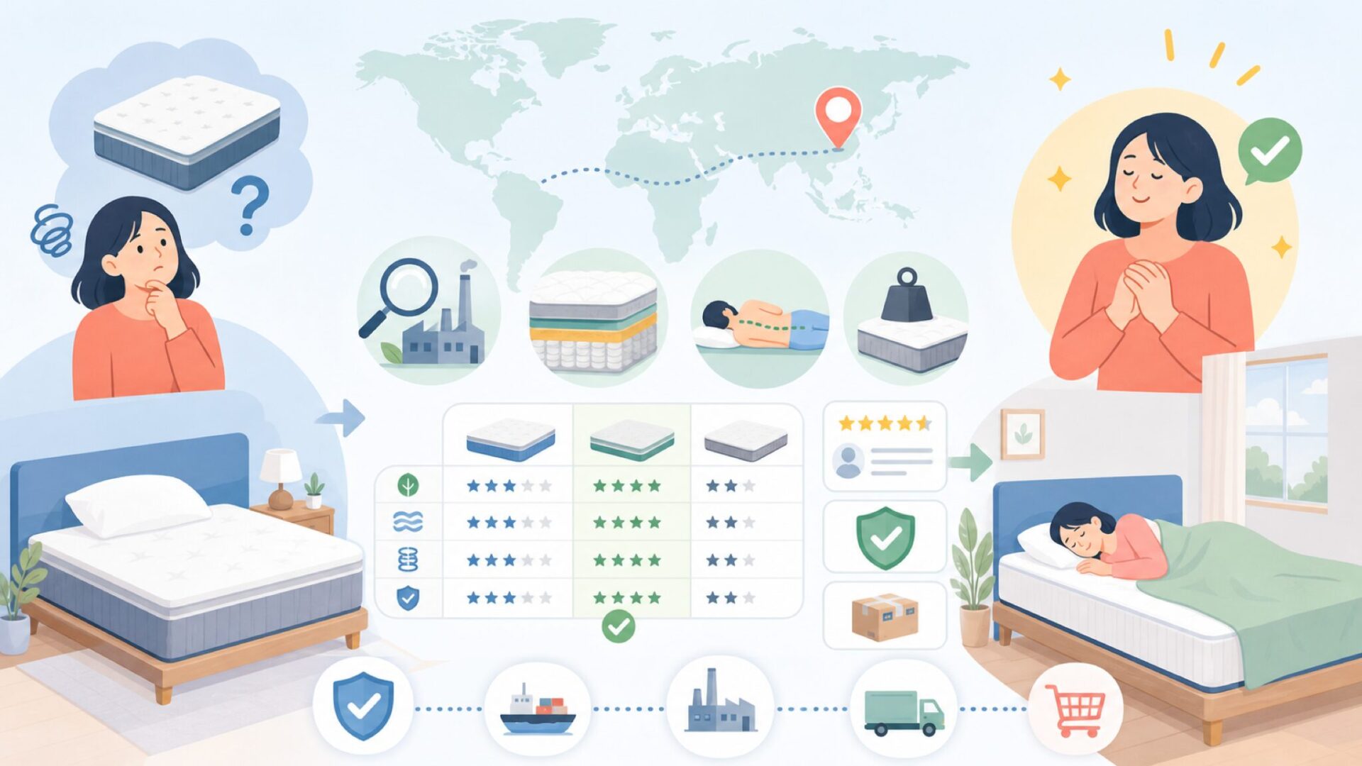 HIKENTUREはどこの国のブランド?中国製でも安心して買えるか徹底解説の要点を表すイラスト