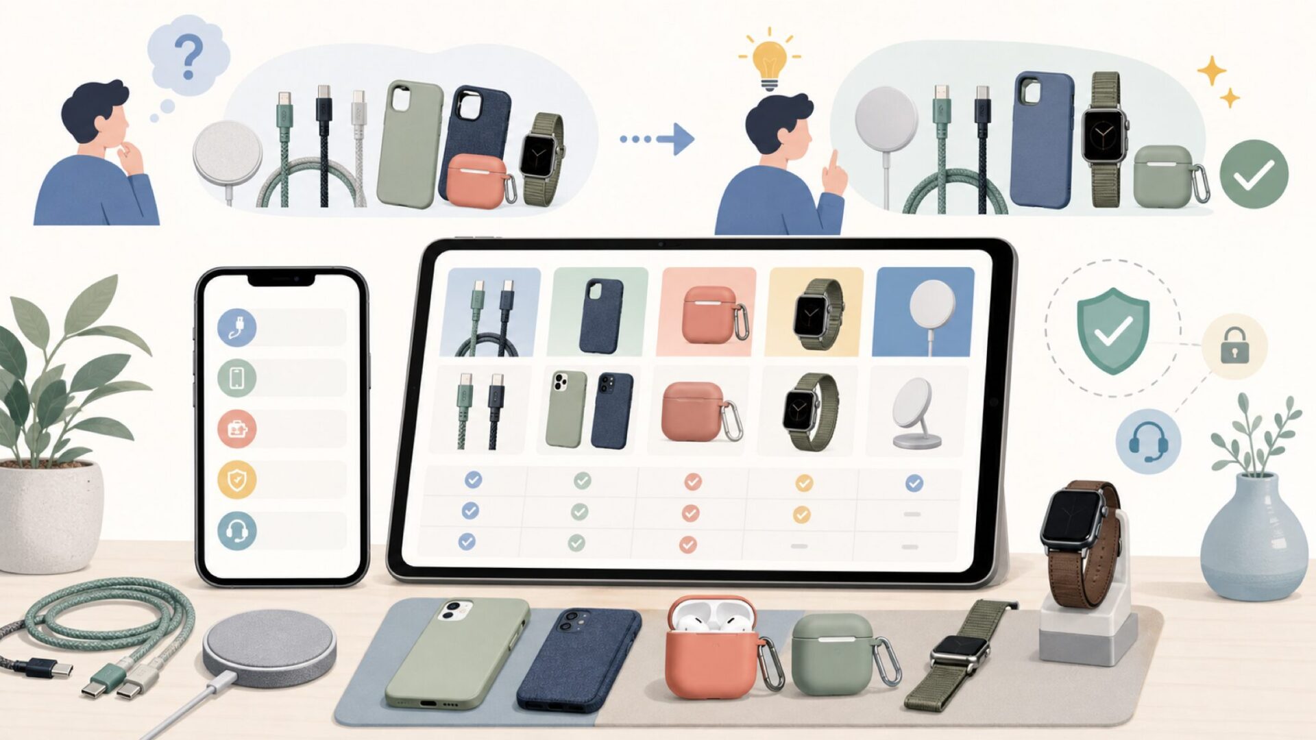 Native Unionの製品ラインナップ——何が買えるのかを表すイラスト
