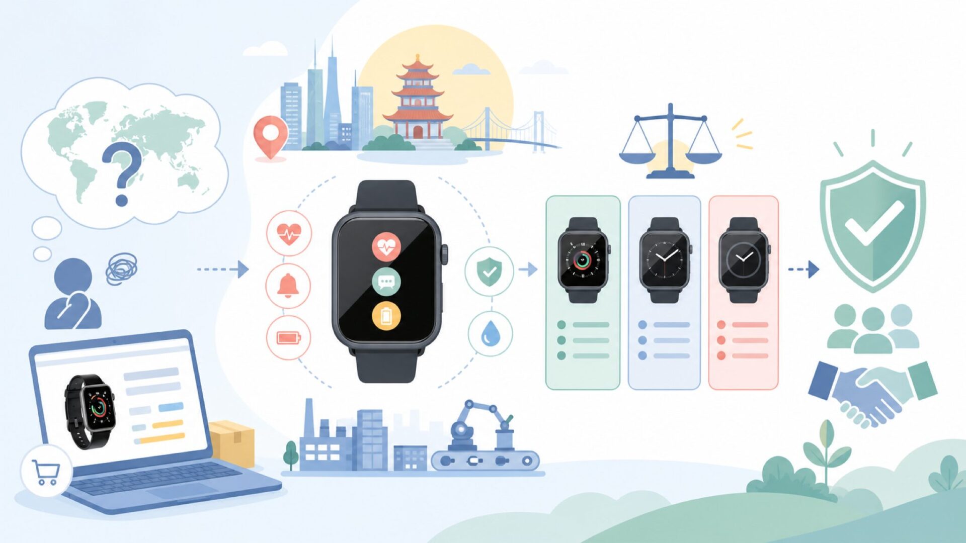 SHANGWINGはどこの国のブランドか（中国企業の全貌）を表すイラスト
