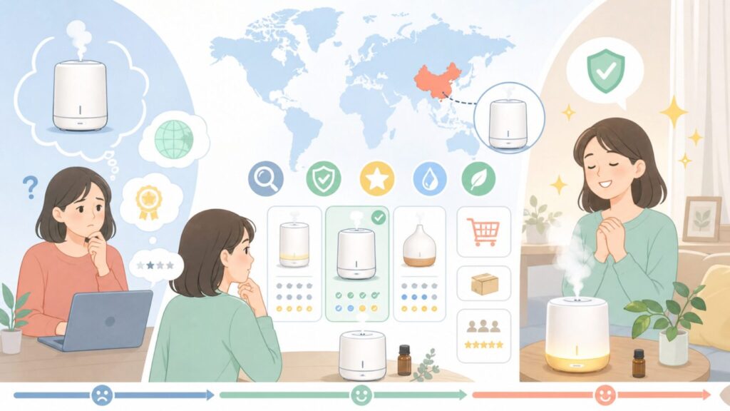 smoatcはどこの国のブランド？正体・評判・購入前に知っておくべきことの要点を表すイラスト