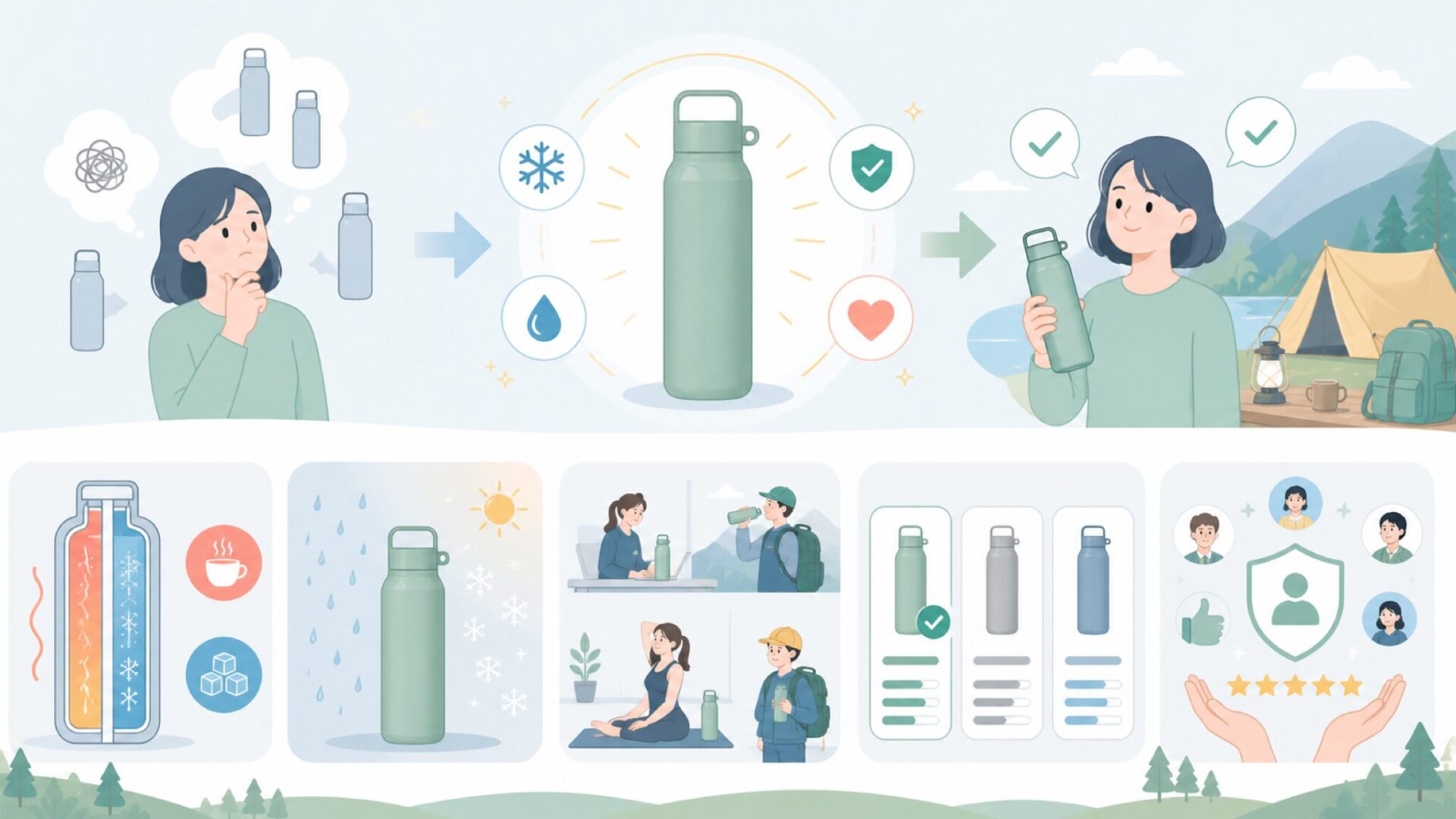 BOTTLEBOTTLEが人気を集める理由を表すイラスト