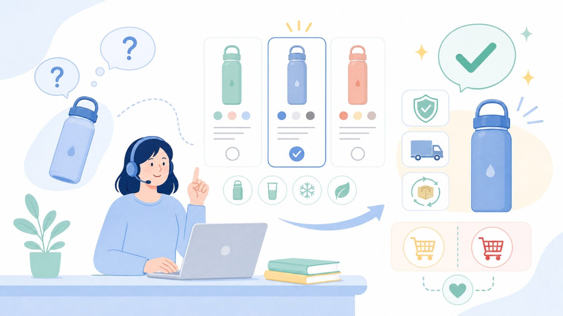 BOTTLEBOTTLEを購入する前に知っておくことを表すイラスト