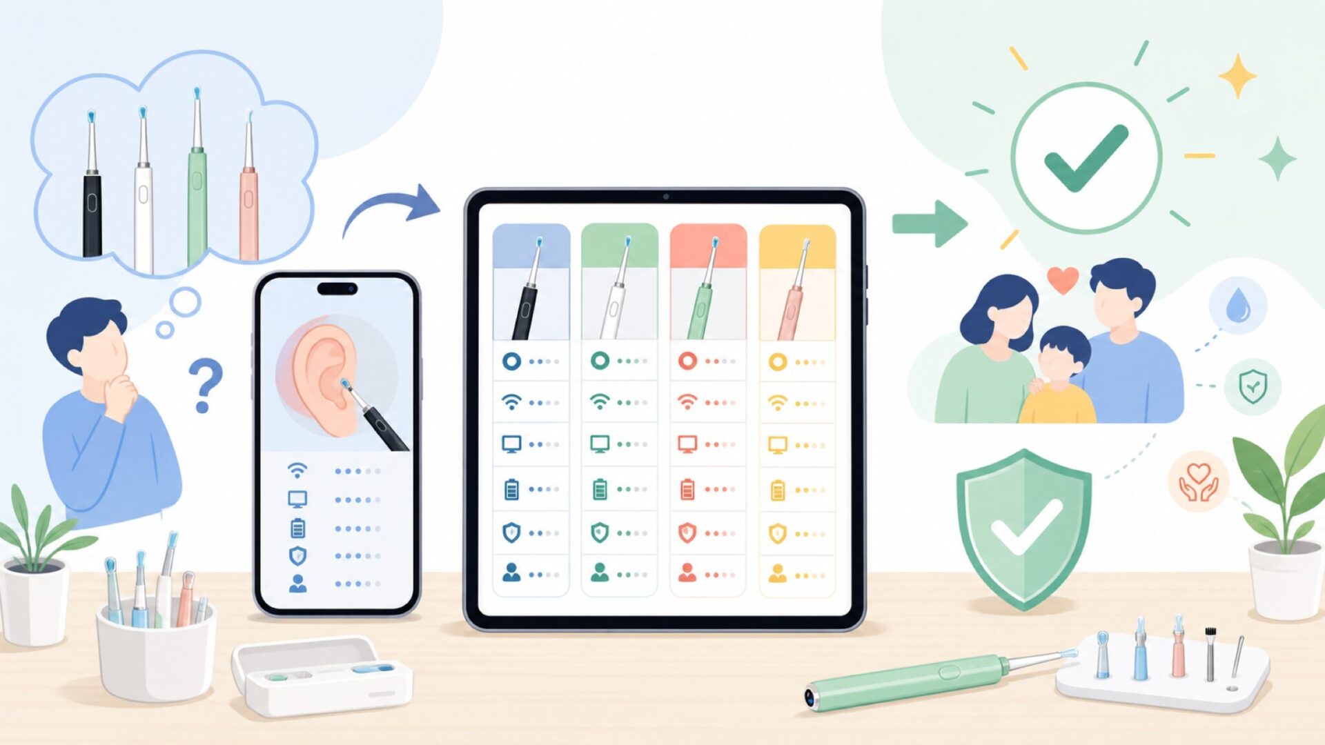 Bebirdの主要モデルを比較するを表すイラスト