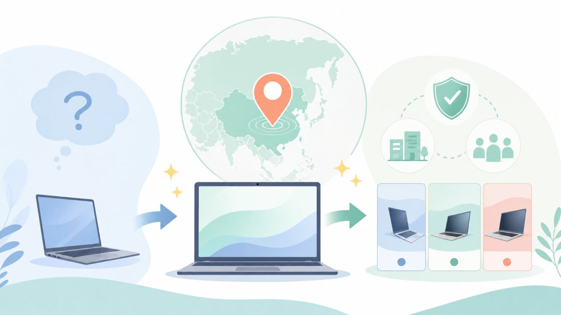 BiTECOOLはどこの国のブランドかを表すイラスト