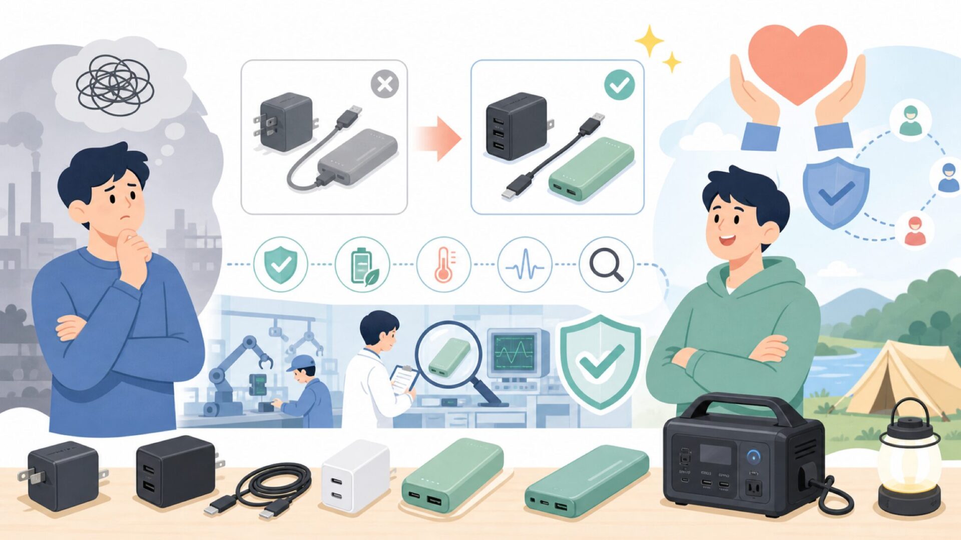 「中国製だから不安」という先入観を捨てるべき理由を表すイラスト
