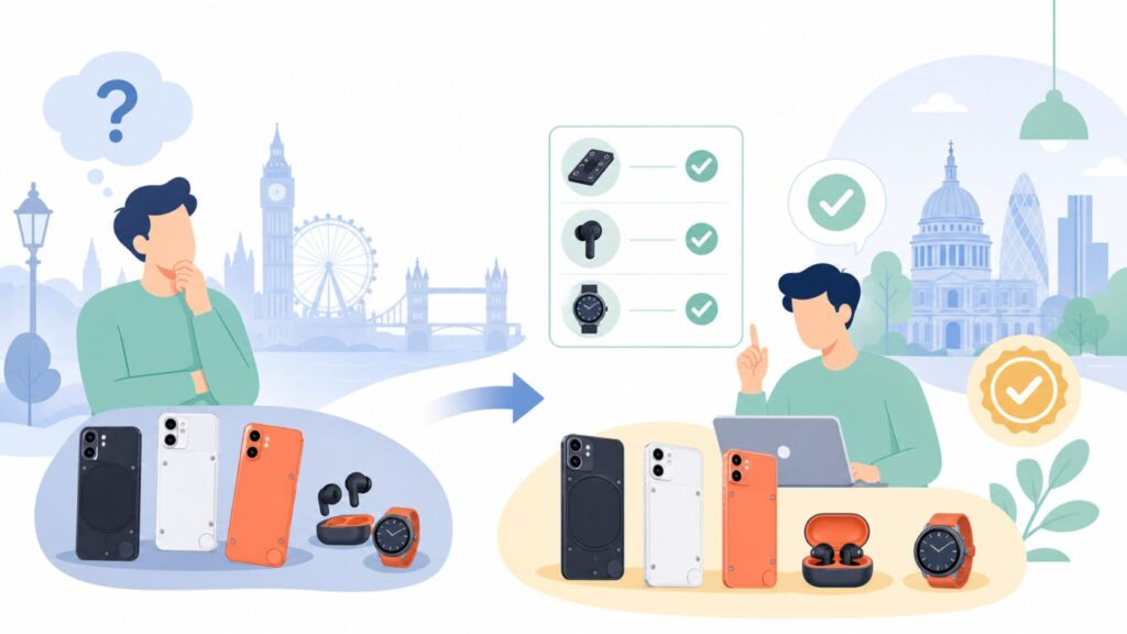 CMF by Nothingはどこの国のブランド？安さの理由と品質の真相を徹底解説の要点を表すイラス