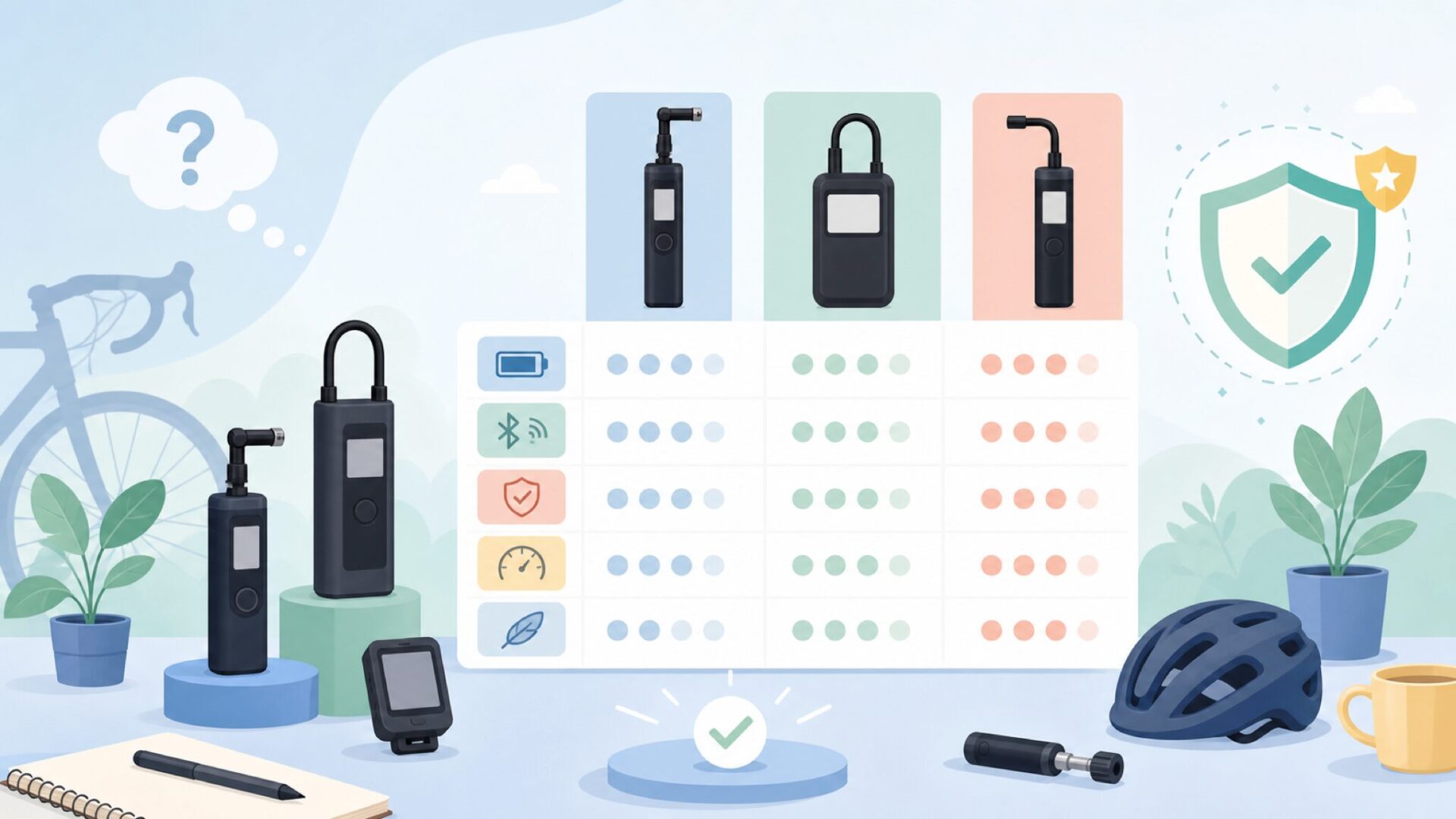 CYCPLUSの主力製品とその実力を表すイラスト