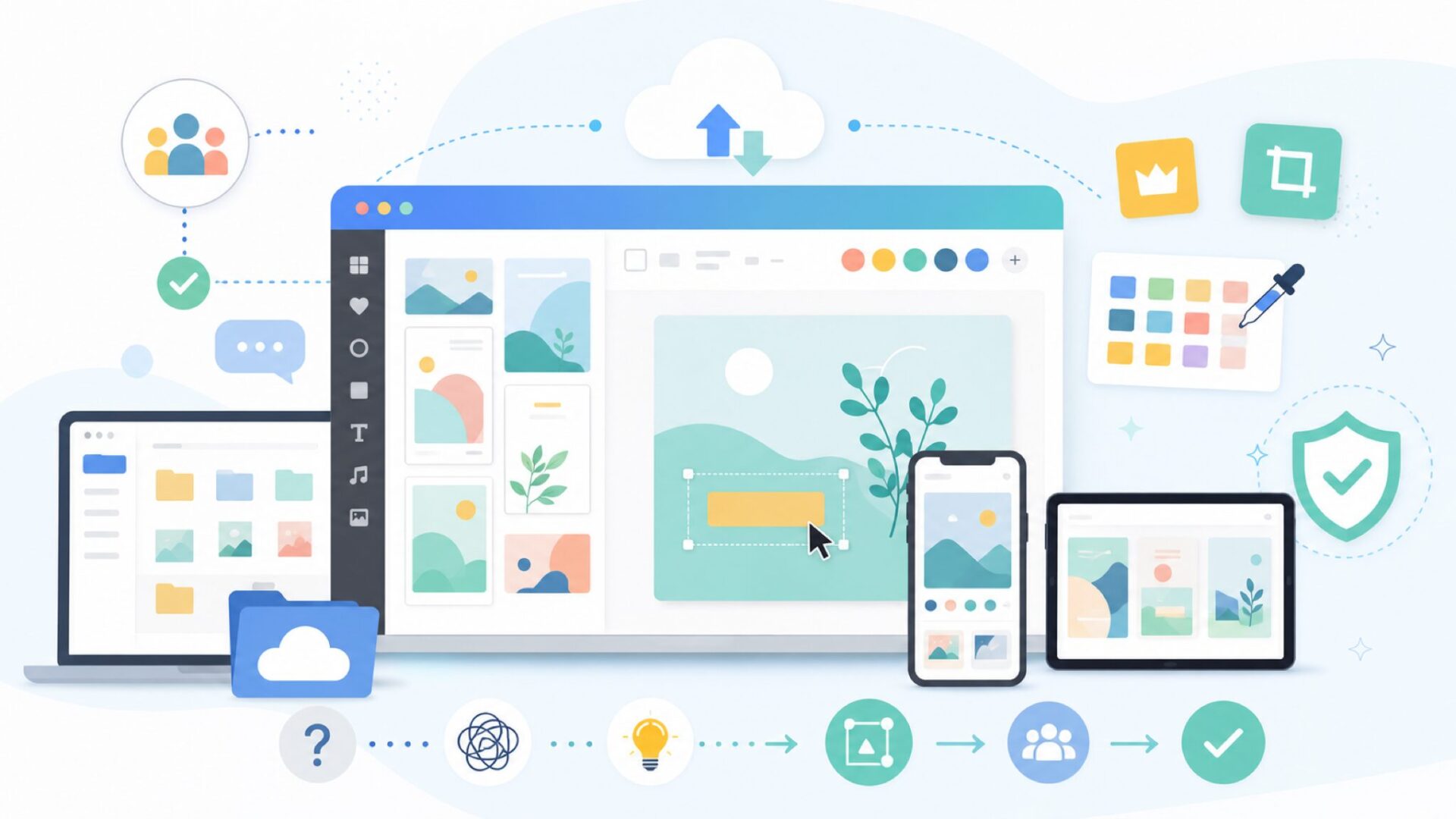 Canvaとはどんなサービス？3分でわかる全体像を表すイラスト