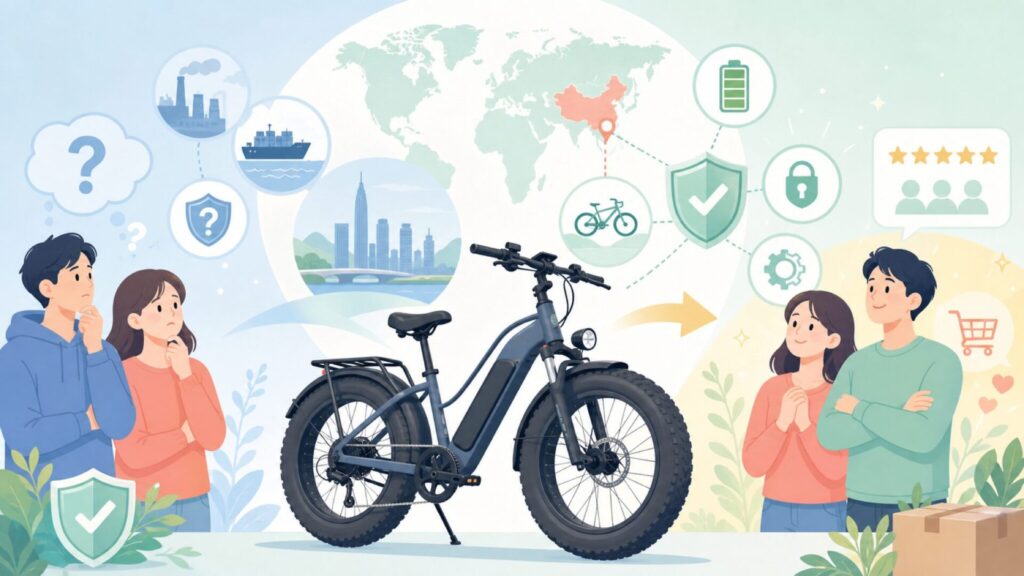 Cyrusherはどこの国のブランド？中国製の安全性と実力を徹底解説の要点を表すイラスト