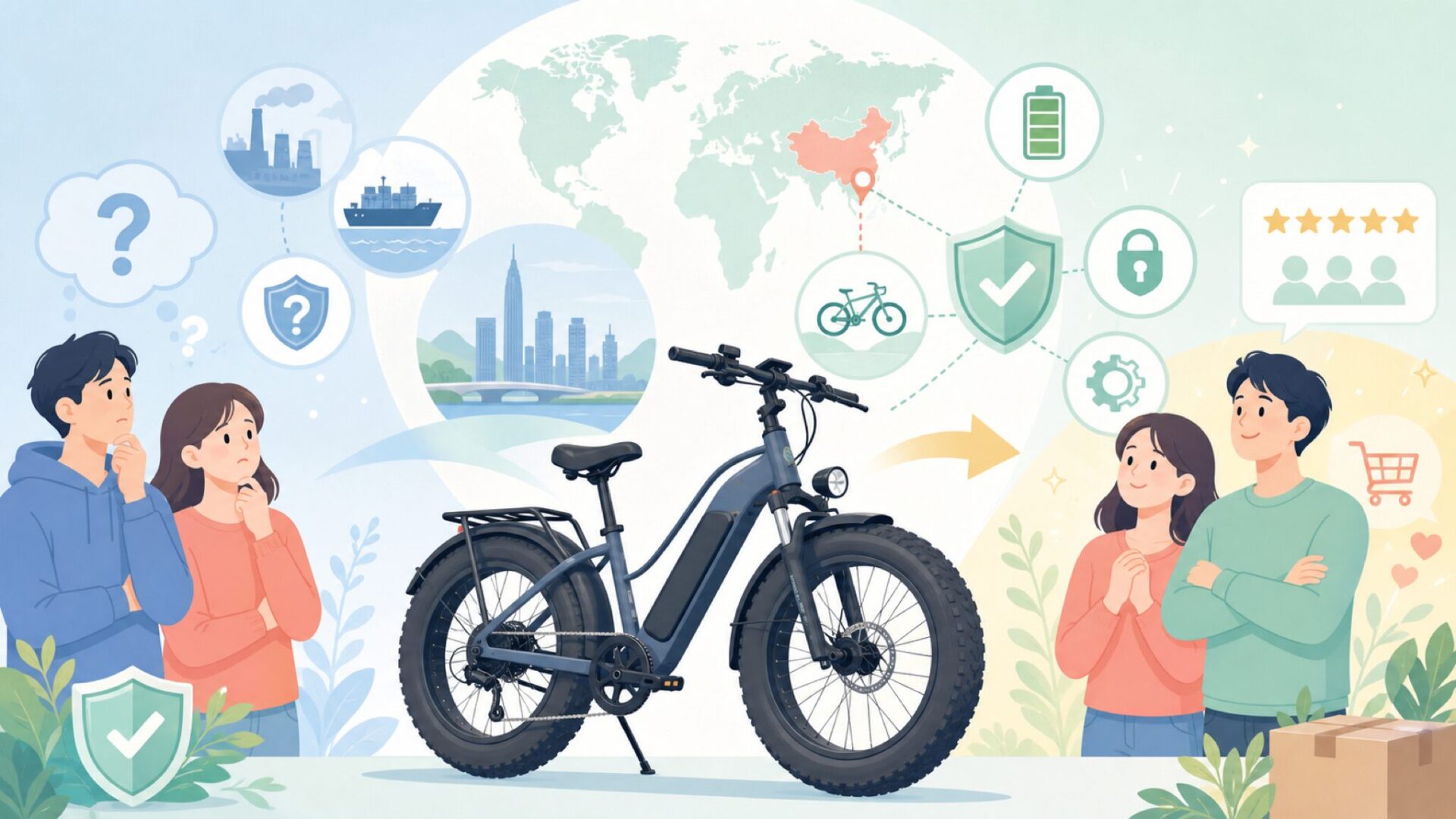 Cyrusherはどこの国のブランド?中国製の安全性と実力を徹底解説の要点を表すイラスト