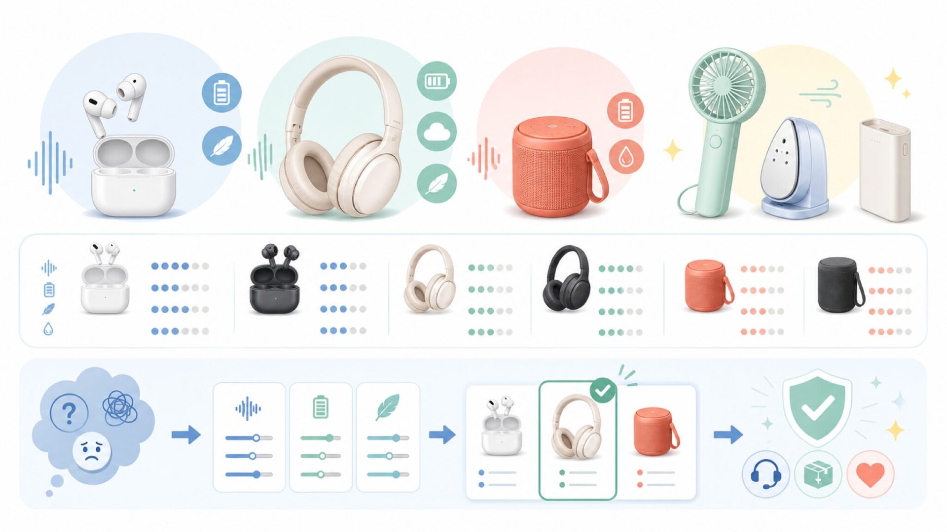 DeliTooの製品ラインナップと購入前に知っておきたいことを表すイラスト