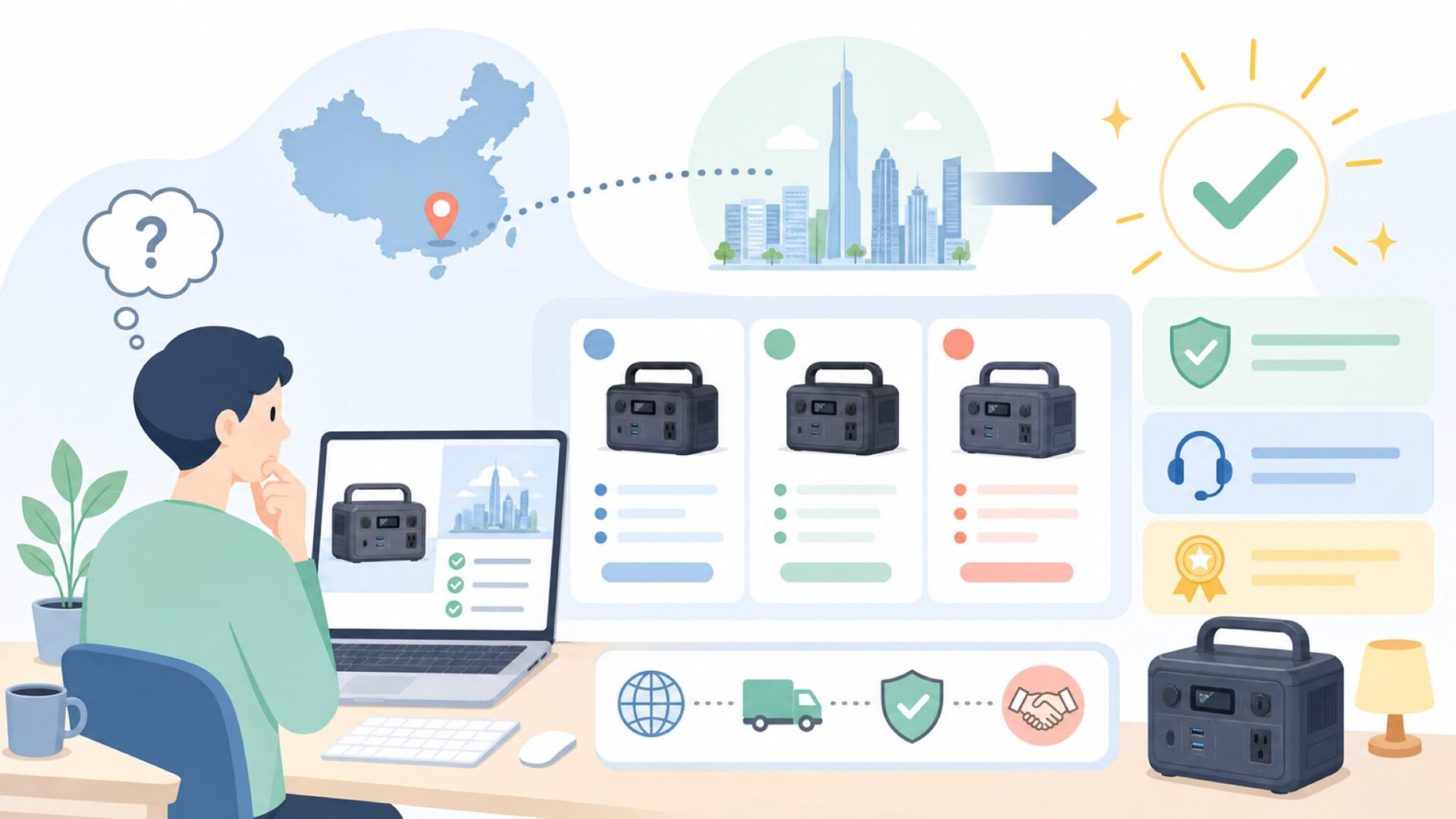 EVOPOWはどこの国のメーカーか?ブランドの正体を明かすを表すイラスト