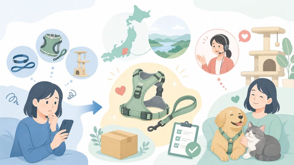 GIIPETはどこの国のブランド？原産国・品質・サポートを徹底解説の要点を表すイラスト
