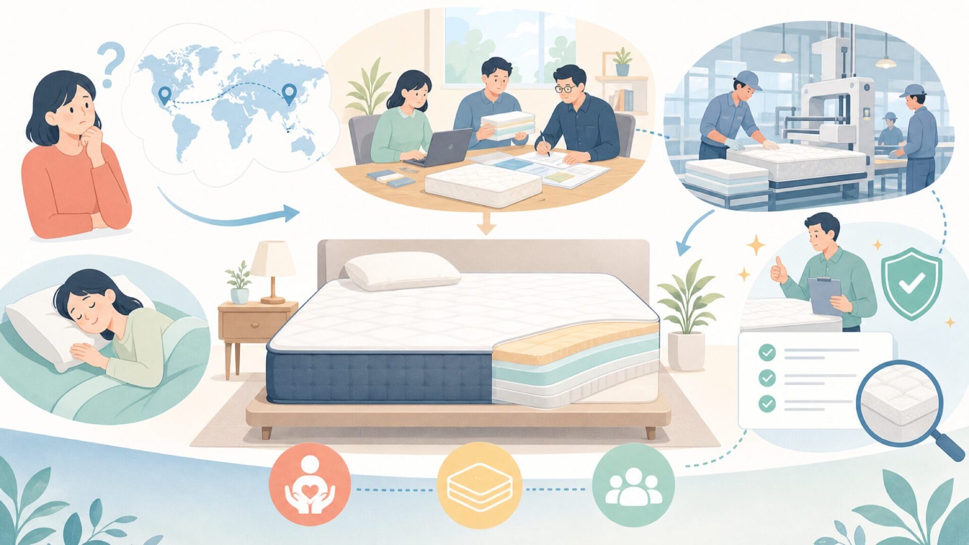 GOKUMINはどこの国のブランドか——設立背景と日本ブランドとしての実態を表すイラスト