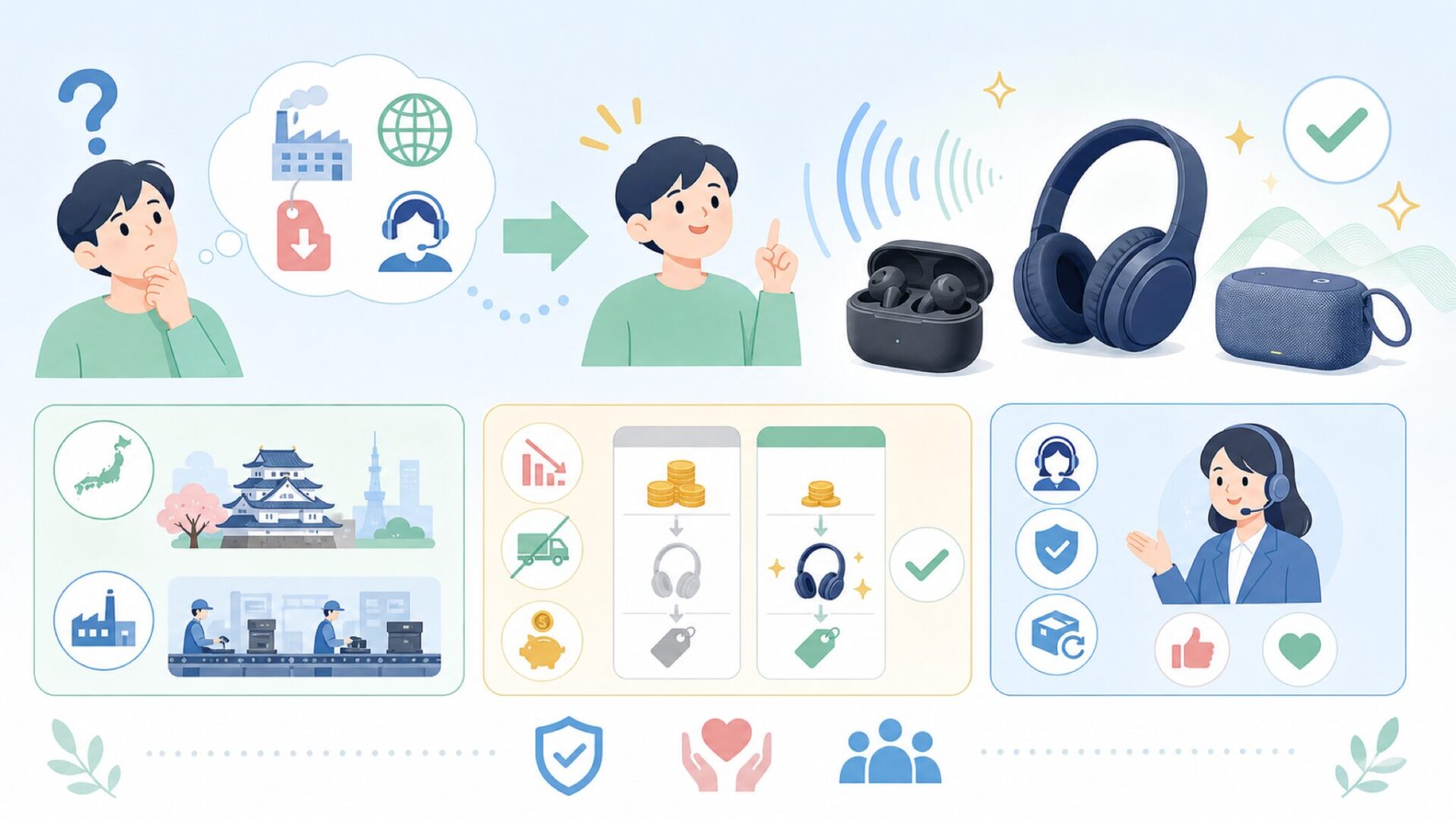 よくある質問を表すイラスト
