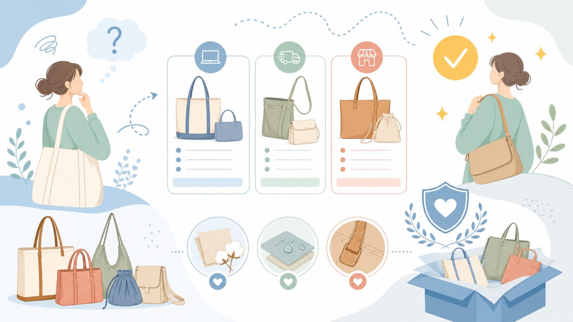 Mily biletはどこで購入できる?ショップ一覧を表すイラスト
