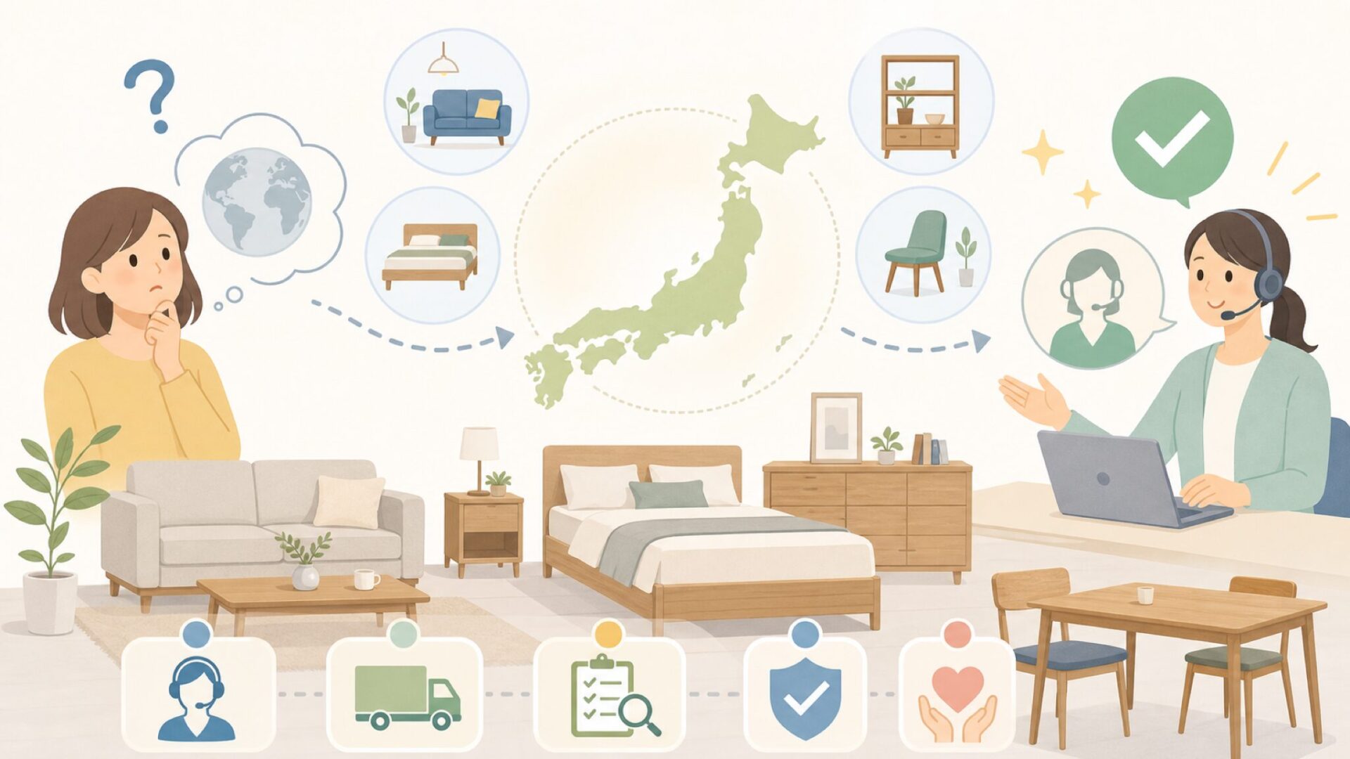 RASIK（ラシク）はどこの国のブランドかを表すイラスト