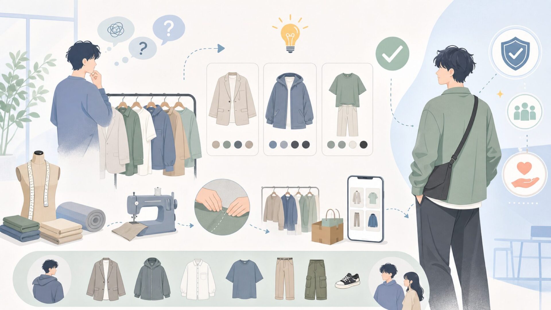 Nylausの商品ラインナップ・年齢層・信頼性を丸ごと検証を表すイラスト