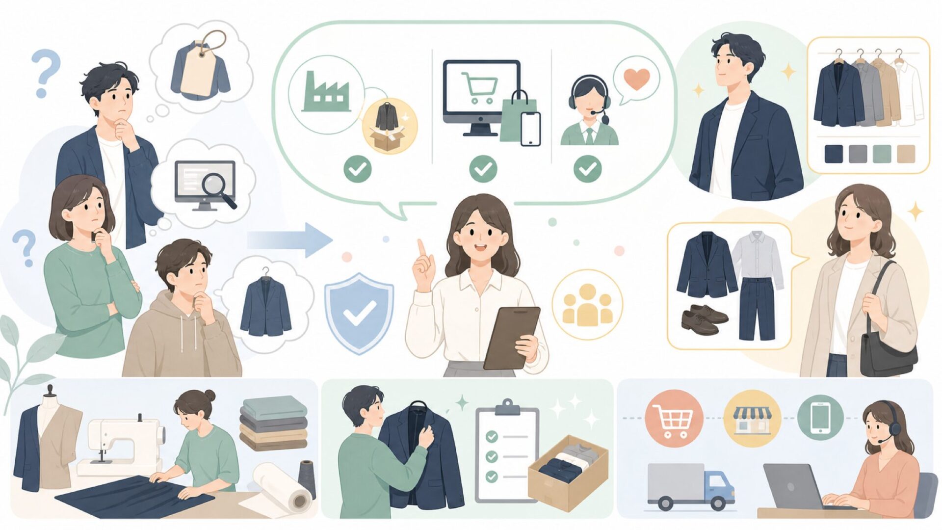 よくある質問を表すイラスト