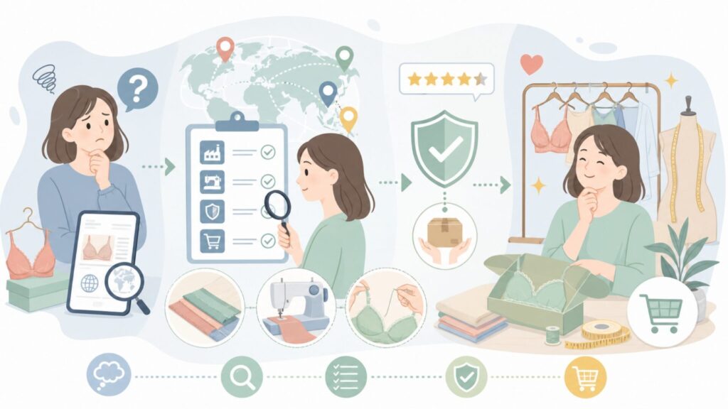 tu-hacciはどこの国のブランド？会社概要・人気商品・偽サイト対策まとめの要点を表すイラスト