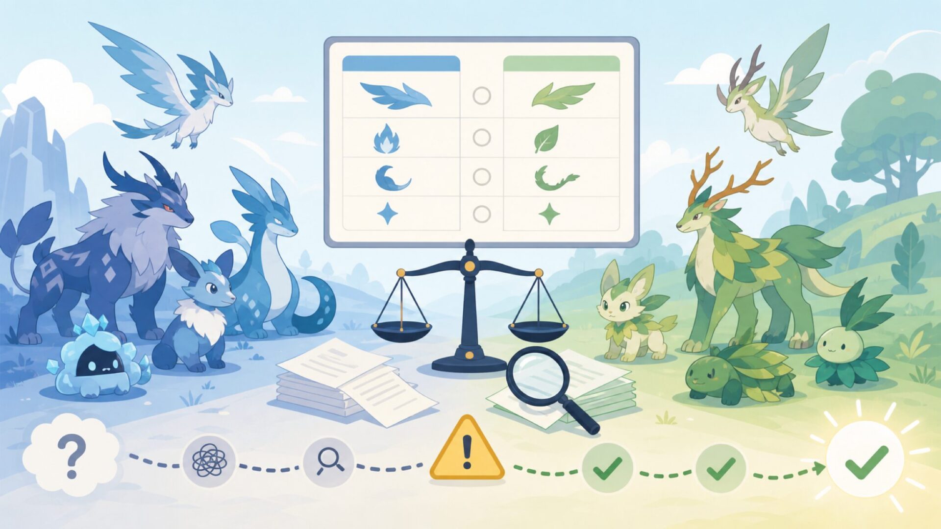 ポケモンに似ていると言われる理由と任天堂の訴訟を表すイラスト