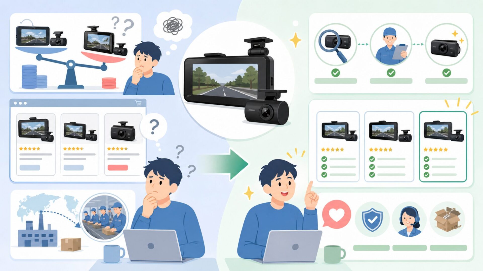 なぜMAXWINは「中国製で怪しい」と誤解されるのかを表すイラスト