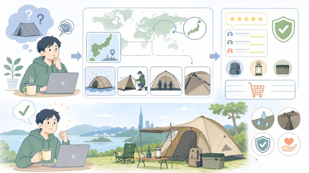 PYKES PEAKはどこの国？日本・福岡発の正体と評判を徹底解説の要点を表すイラスト