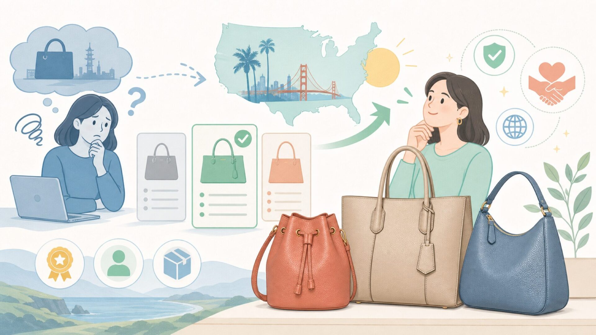 YOUZIPPER(ユージッパー)はアメリカ発のブランドを表すイラスト