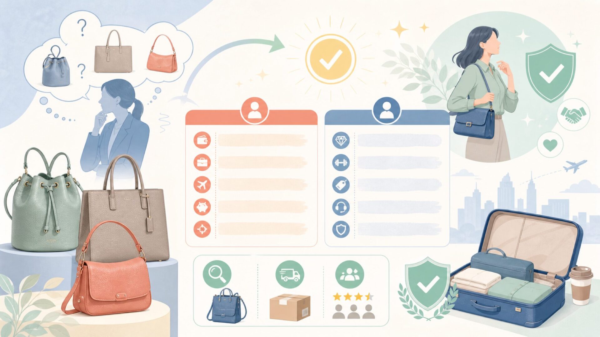 YOUZIPPERが向く人・避けたほうがいい人を表すイラスト