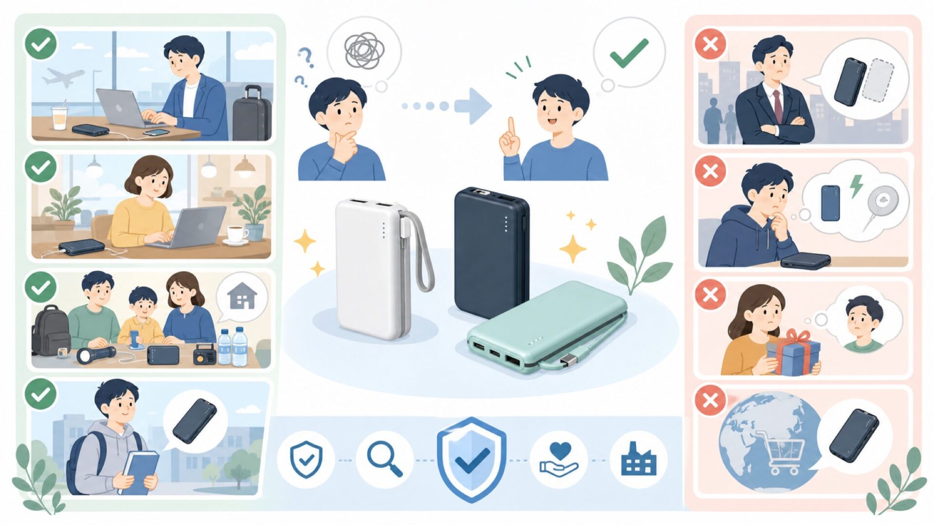 Zepanを選ぶべき人・避けた方がいい人のタイプを整理するを表すイラスト