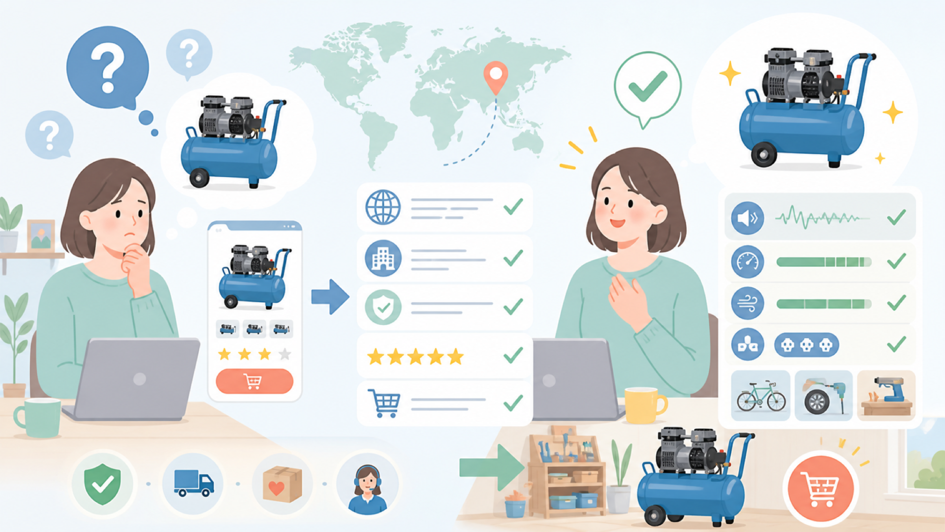 JARDIN(ジャルダン)はどこの国のブランド?運営会社を解説の要点を表すイラスト