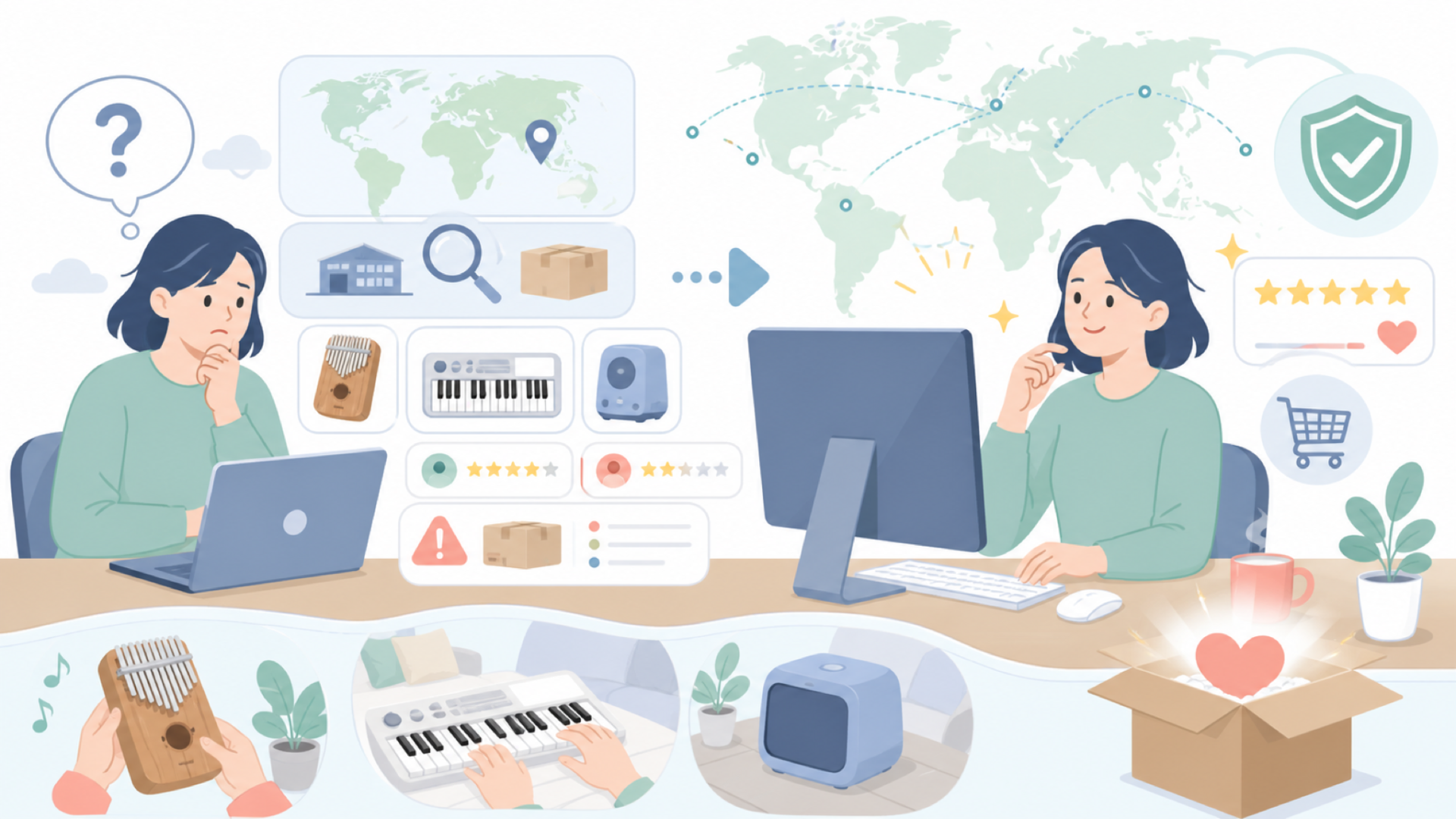 ONETONEはどこの国？購入前に見るべき評判と選び方の要点を表すイラスト