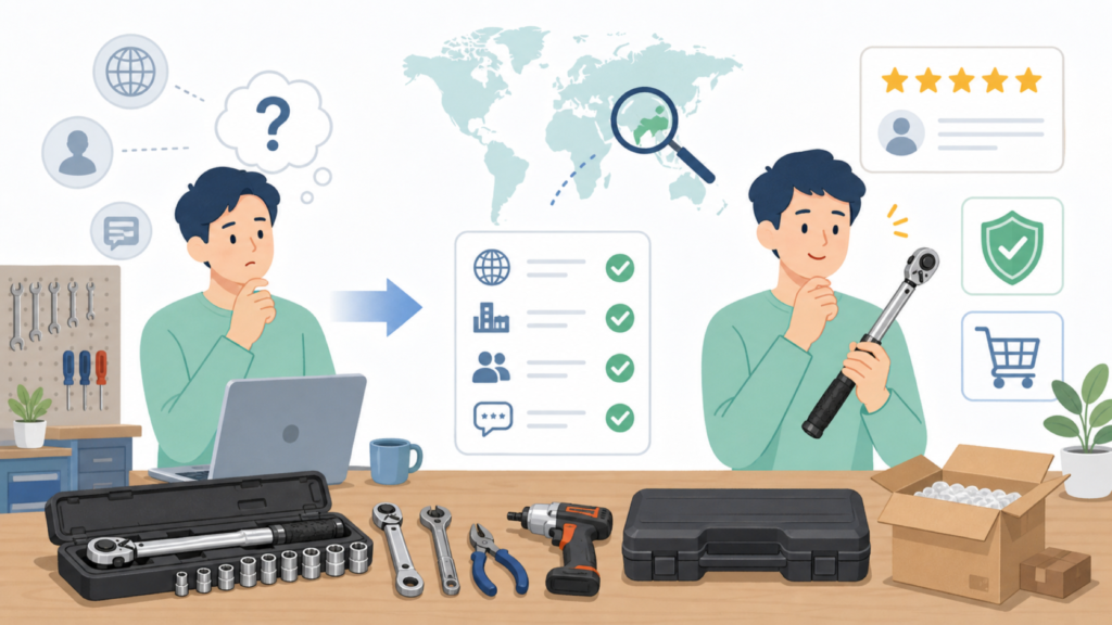 ATsafeproはどこの国のブランド？運営会社と評判を解説の要点を表すイラスト