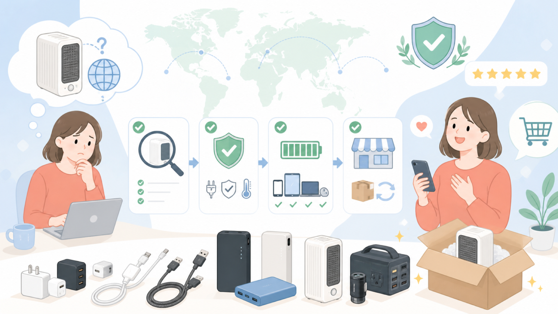GiveBestヒーターはどこの国?運営会社と安全性を徹底解説の要点を表すイラスト