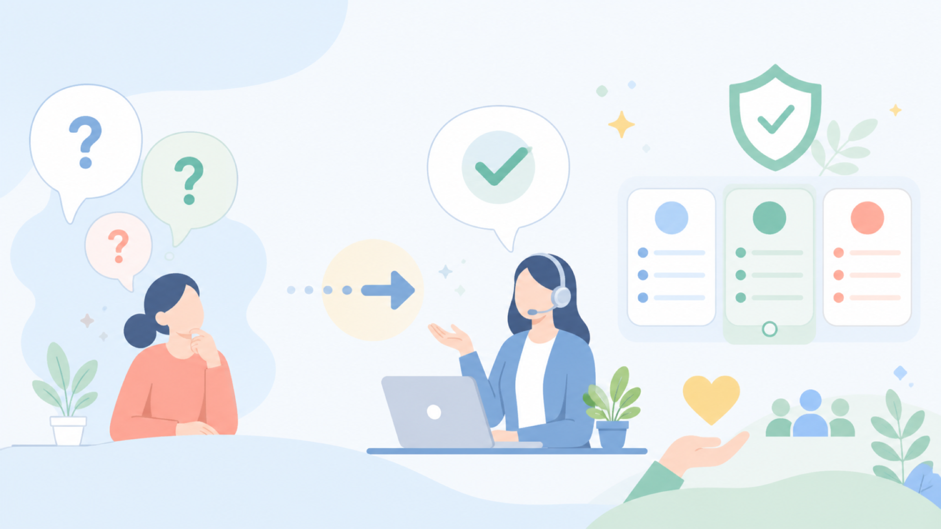 よくある質問を表すイラスト