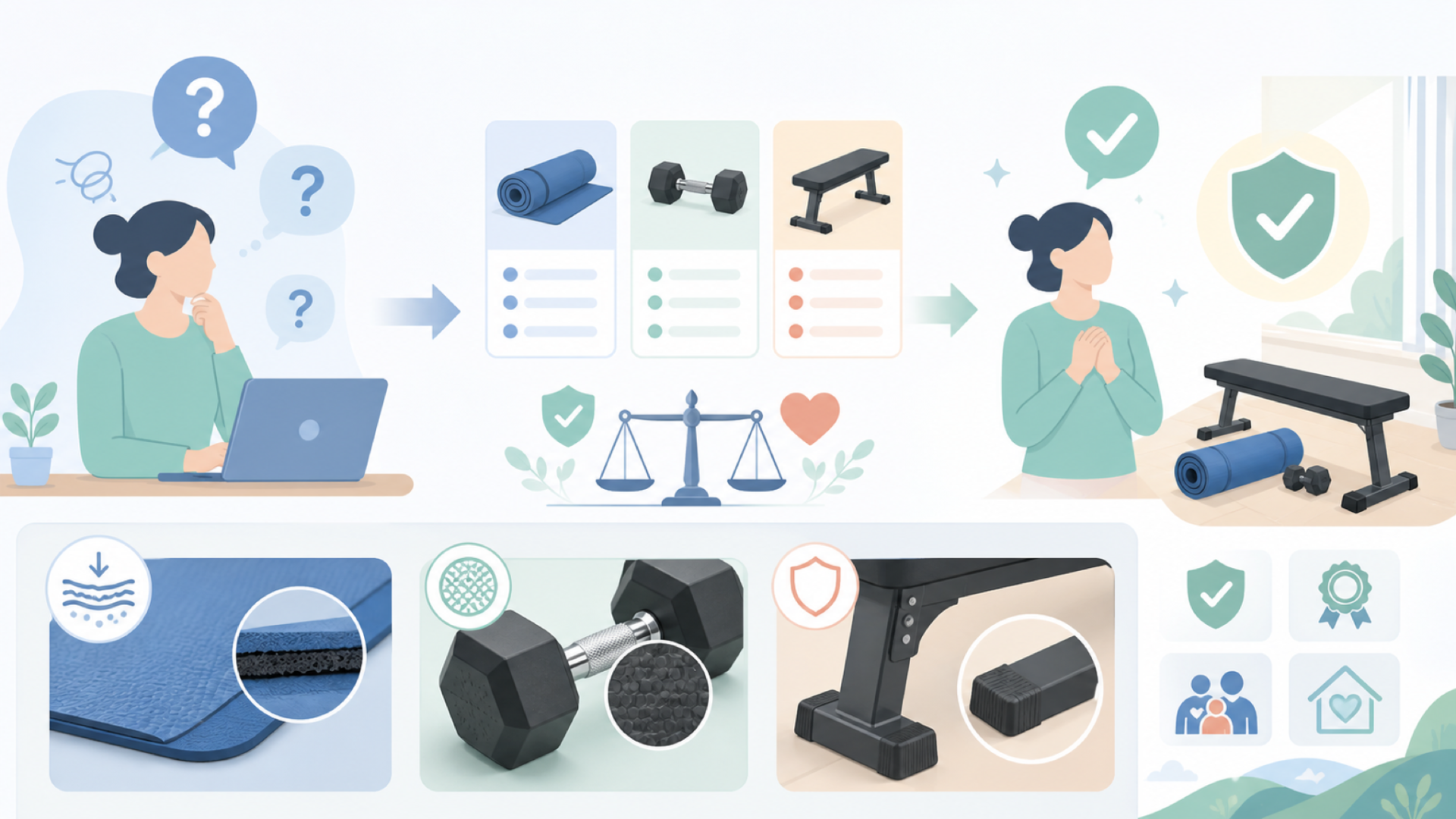 BalanceFromの品質・安全性への取り組みを表すイラスト