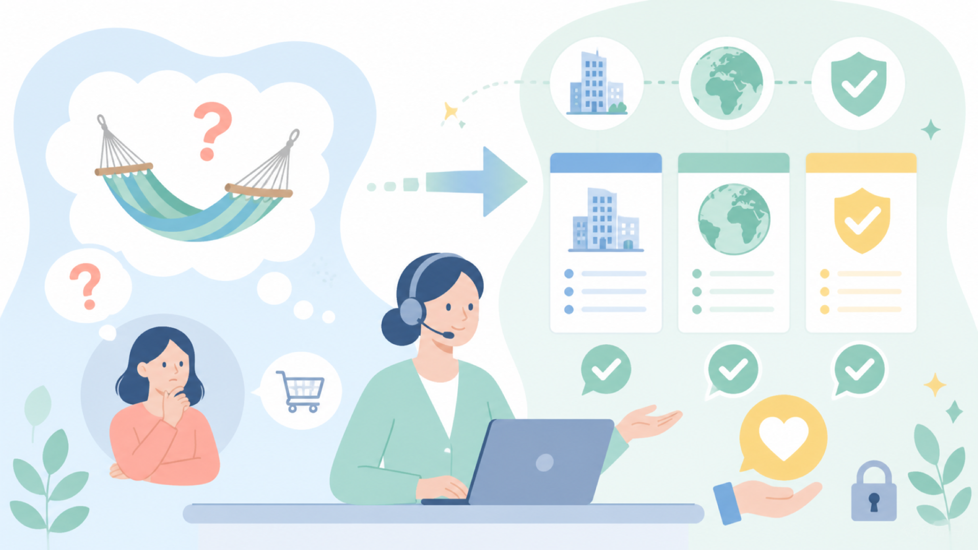 LifeFairはどこの国のブランド？運営会社の情報を確認を表すイラスト