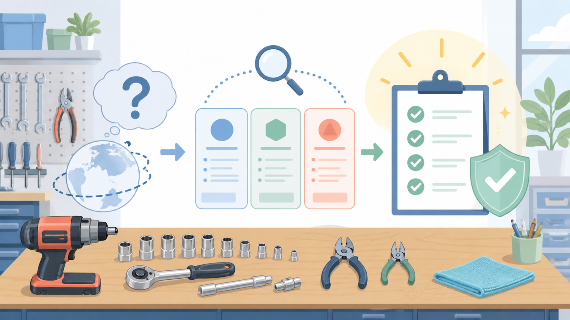 YOKEKONはどこの国のメーカー？運営会社を確認を表すイラスト