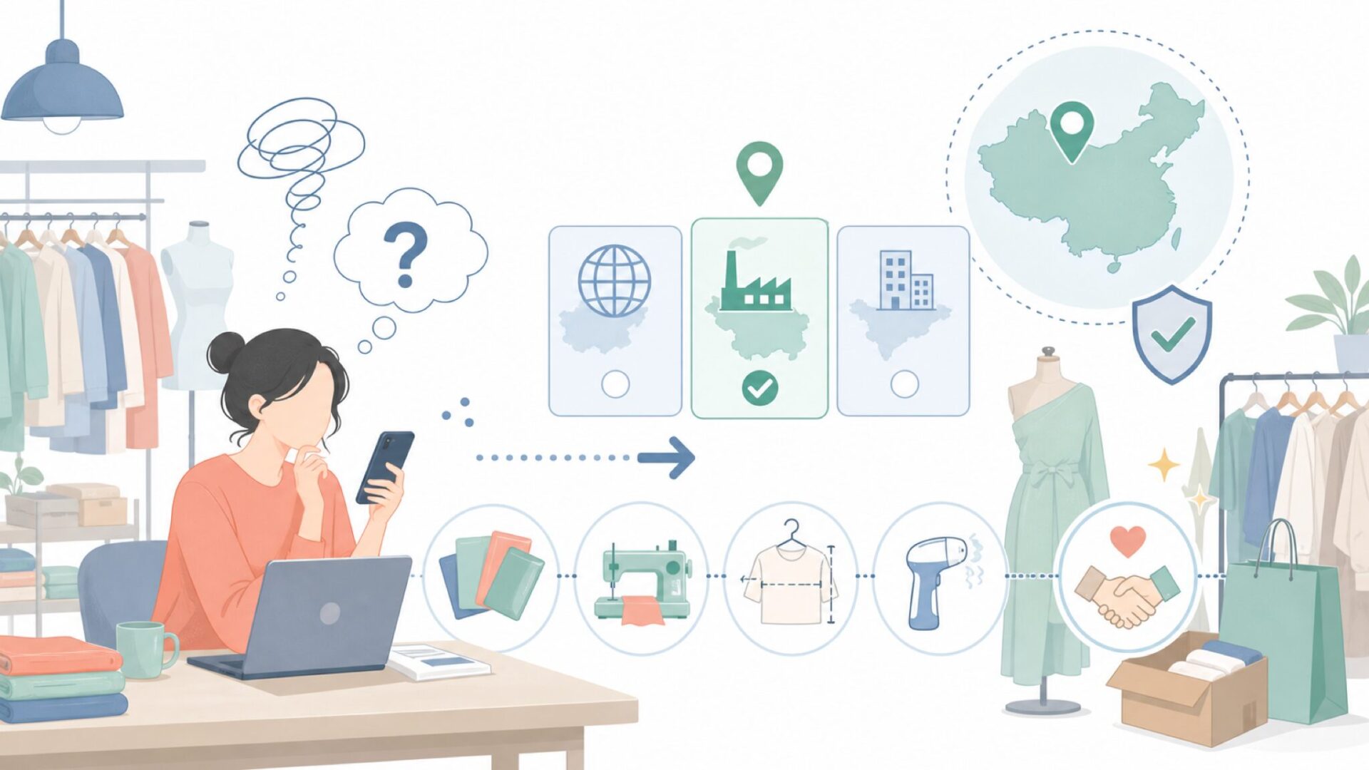 CPWORLDはどこの国のブランド？運営会社の基本情報を表すイラスト