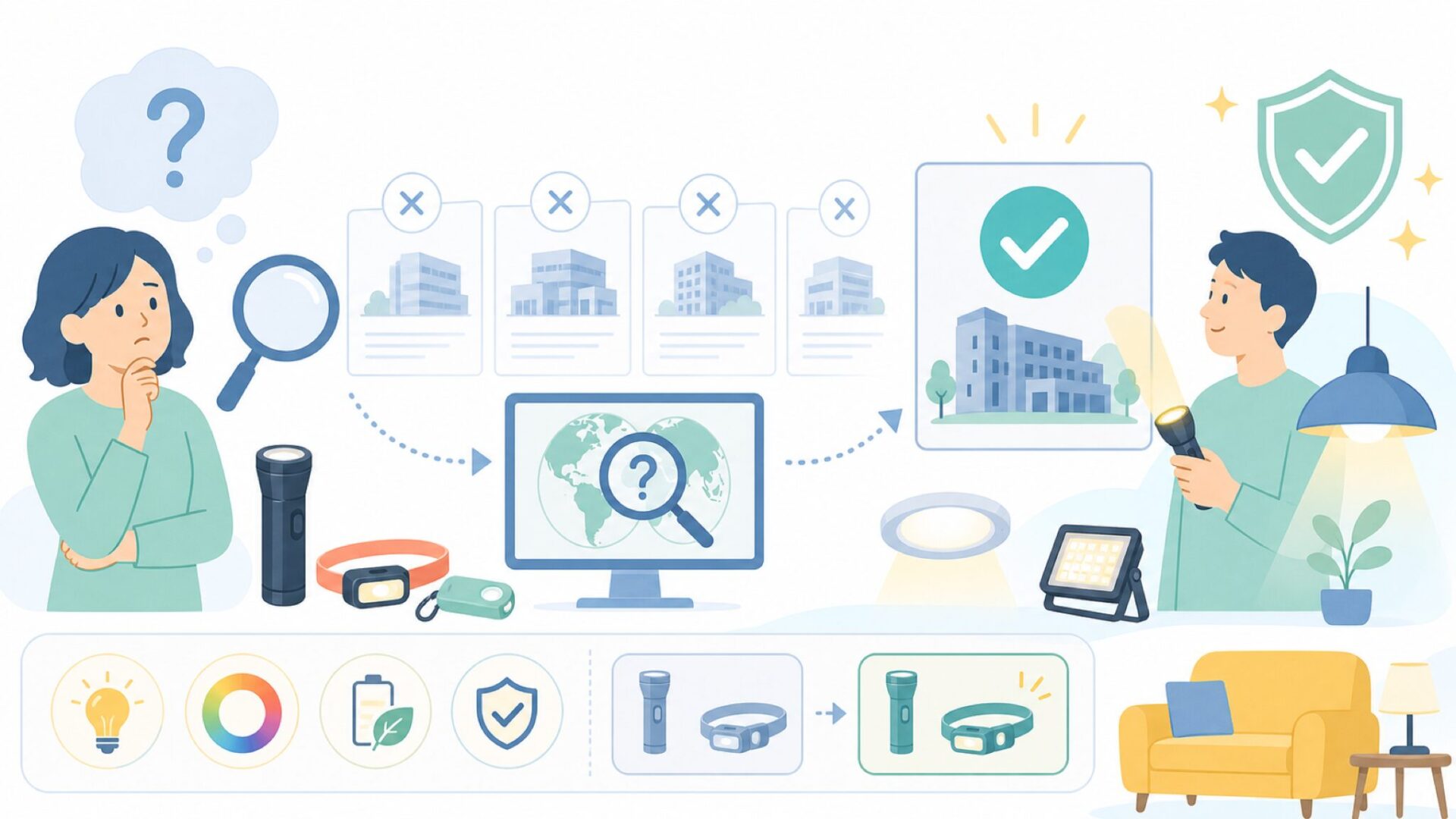 NICRONはどこの国のメーカー？運営会社の拠点を確認を表すイラスト