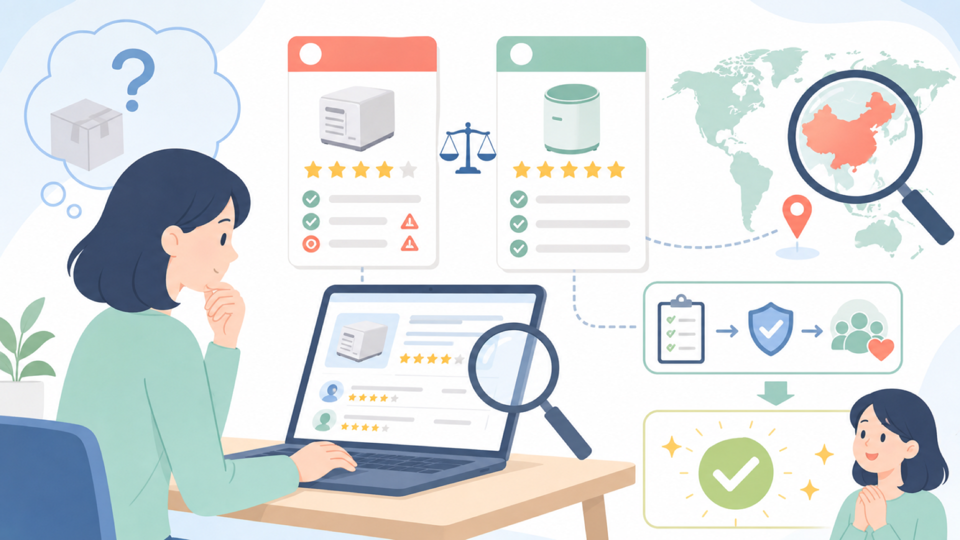 OKAWASIはどこの国のブランド・メーカーなのかを表すイラスト