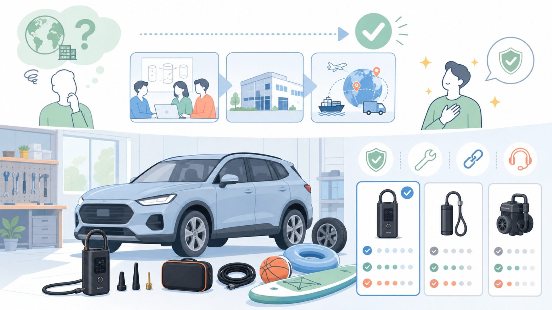 TOPUMPはどこの国のブランド?運営会社と展開エリアを確認を表すイラスト