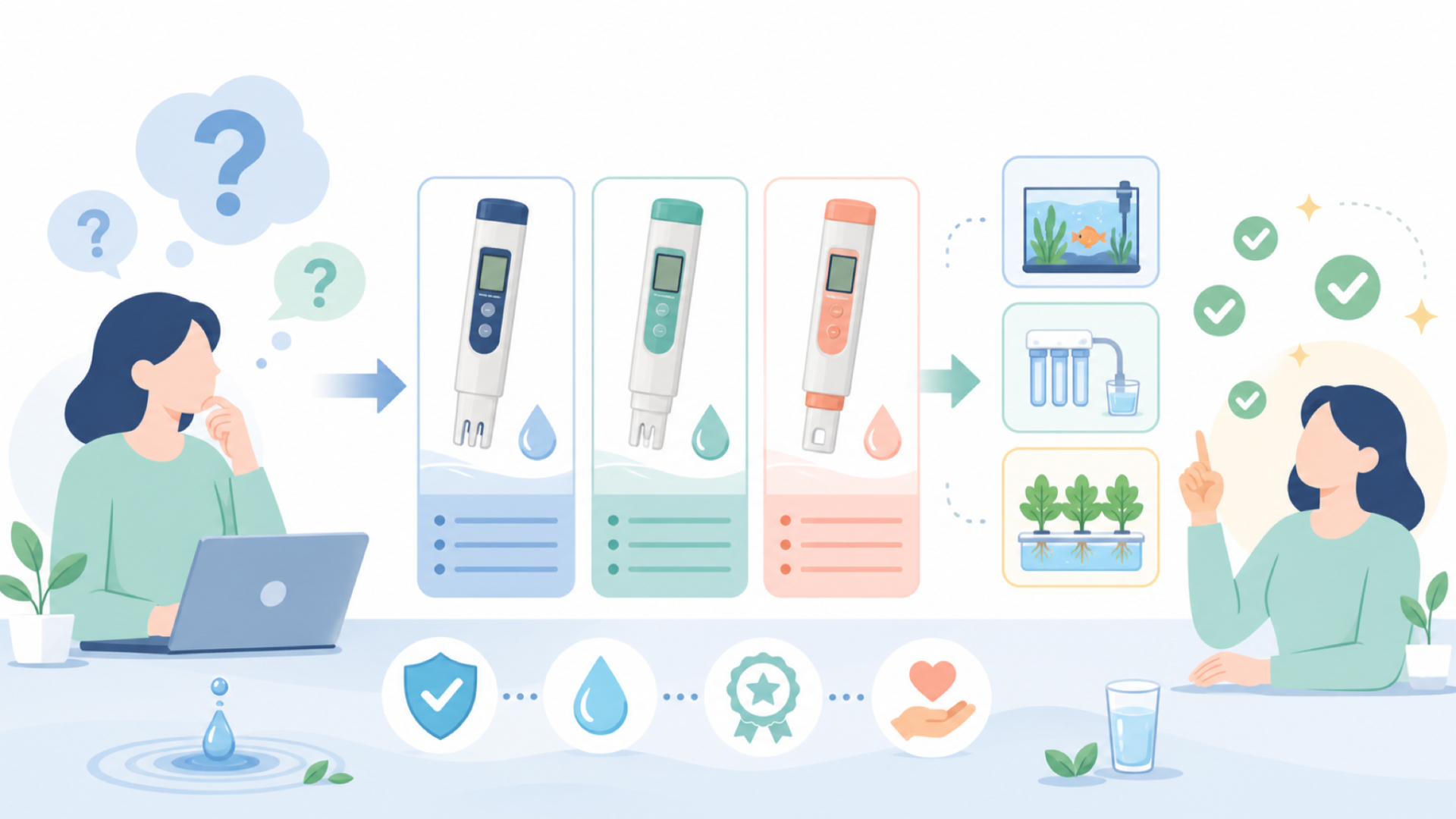 HM Digitalの代表的な製品ラインナップを表すイラスト