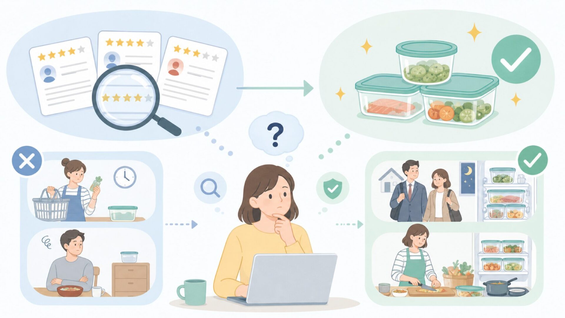 VAKUENはこんな人におすすめ・おすすめできない人を表すイラスト